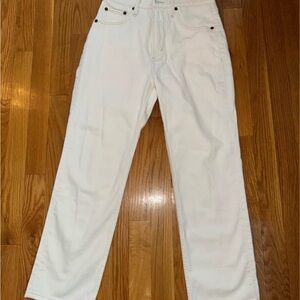 NWT Sz 26 Short - Abercrombie & Fitch Women's White Straight Jeans